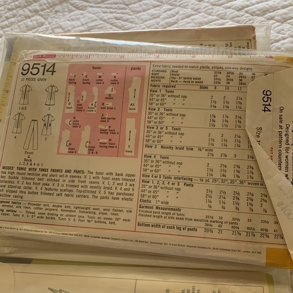 VTG Sewing Patterns, Bundle - Picture 9 of 15